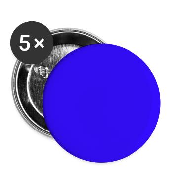Fond bleu UE Europe personnalisable bleu - Lot de 5 grands badges (56 mm) - blanc - Devant