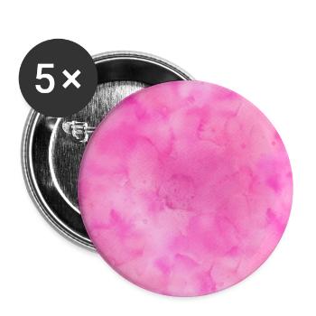 Mixed Color Pink Abstract Watercolor Art Pattern - Buttons large 2.2''/56 mm (5-pack) - white - Front