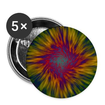Abstract Flower Design - Buttons groß 56 mm (5er Pack) - Weiß - Vorne