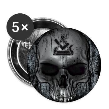 Tischler - Buttons groß 56 mm (5er Pack) - Weiß - Vorne