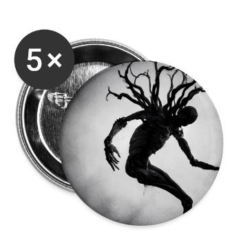 Baumparasit - Buttons groß 56 mm (5er Pack) - Weiß - Vorne