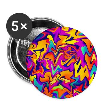 Colorful Abstract Background Wallpaper Pattern - Buttons large 2.2''/56 mm (5-pack) - white - Front