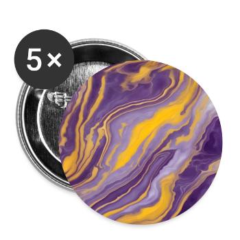 Colorful Marble Texture Wallpaper Background - Buttons large 2.2''/56 mm (5-pack) - white - Front