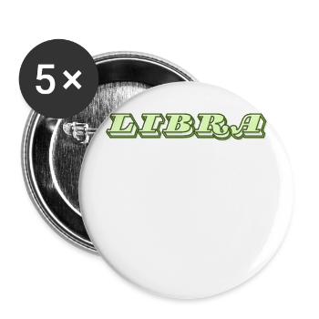 Logo "Balance" - Lot de 5 grands badges (56 mm) - blanc - Devant