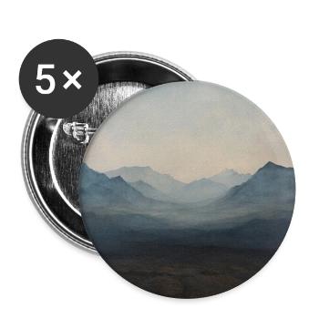 Poster Canvas Mountain 19 - Buttons large 2.2''/56 mm (5-pack) - white - Front
