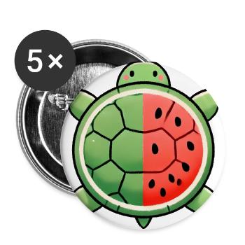 Natures Sweet Blend Watermelon Turtle - Buttons large 2.2''/56 mm (5-pack) - white - Front