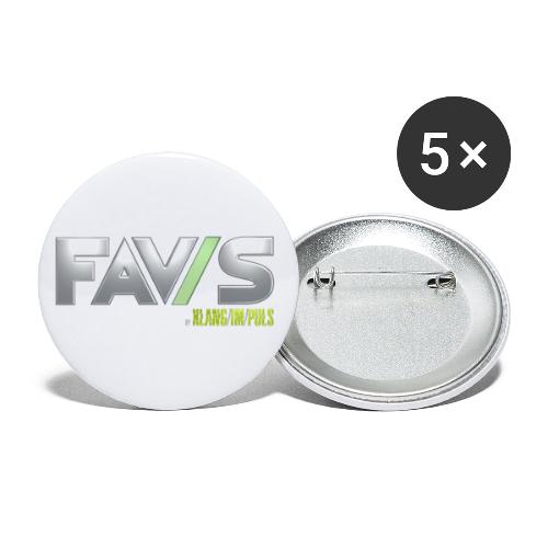 FAV/S by Klang/im/Puls - Buttons groß 56 mm (5er Pack)