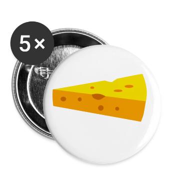 cheese - Buttons large 2.2''/56 mm (5-pack) - white - Front