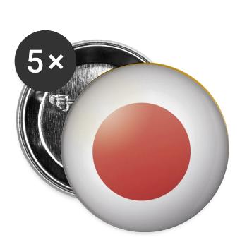 Japan Emblem - Buttons groß 56 mm (5er Pack) - Weiß - Vorne