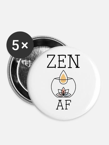 Zen AF - Buttons groß 56 mm (5er Pack) - Weiß