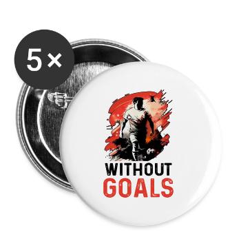 Qu’est-ce que la vie sans objectifs 10 - Lot de 5 grands badges (56 mm) - blanc - Devant