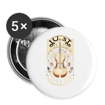Juste Cellin' 7 - Lot de 5 grands badges (56 mm) - blanc - Devant