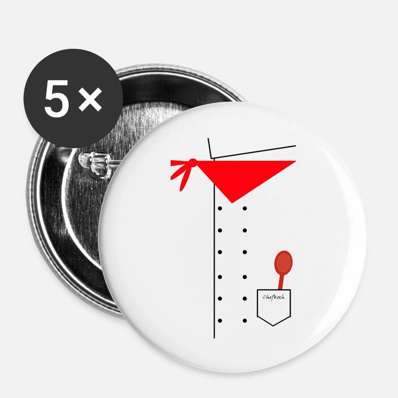 Cook - Buttons large 2.2''/56 mm (5-pack) - white