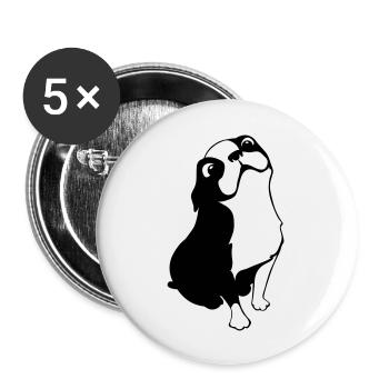 ossi2 - Buttons groß 56 mm (5er Pack) - Weiß - Vorne