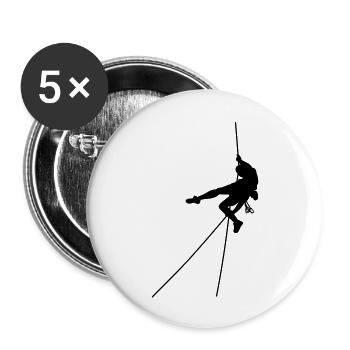 Escalade # 3 - Lot de 5 grands badges (56 mm) - blanc - Devant