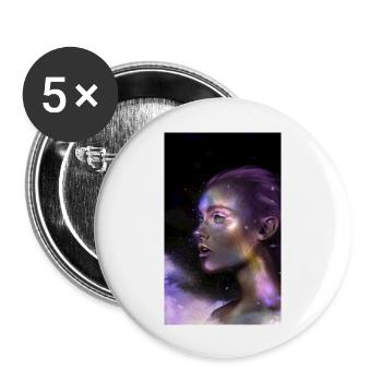 Gute Nacht n gehen - Buttons groß 56 mm (5er Pack) - Weiß - Vorne