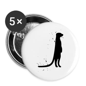 meerkat - Buttons large 2.2''/56 mm (5-pack) - white - Front