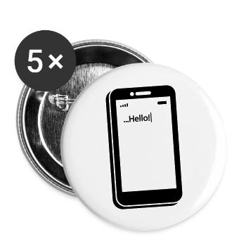 smartphone_1_f1 - Buttons groß 56 mm (5er Pack) - Weiß - Vorne