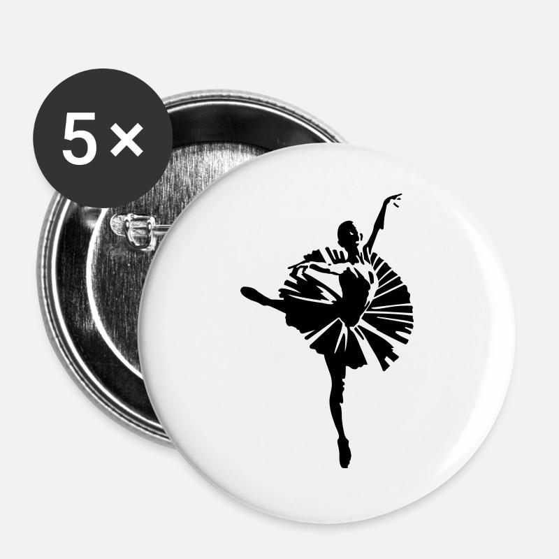 ballet - Buttons large 2.2''/56 mm (5-pack) - white