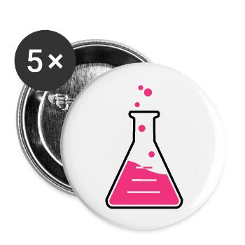 profession chimique_2_g1p - Lot de 5 grands badges (56 mm) - blanc - Devant