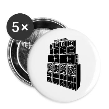 sound system - Buttons large 2.2''/56 mm (5-pack) - white - Front