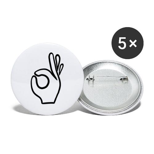 Tasty Hand - Buttons groß 56 mm (5er Pack)