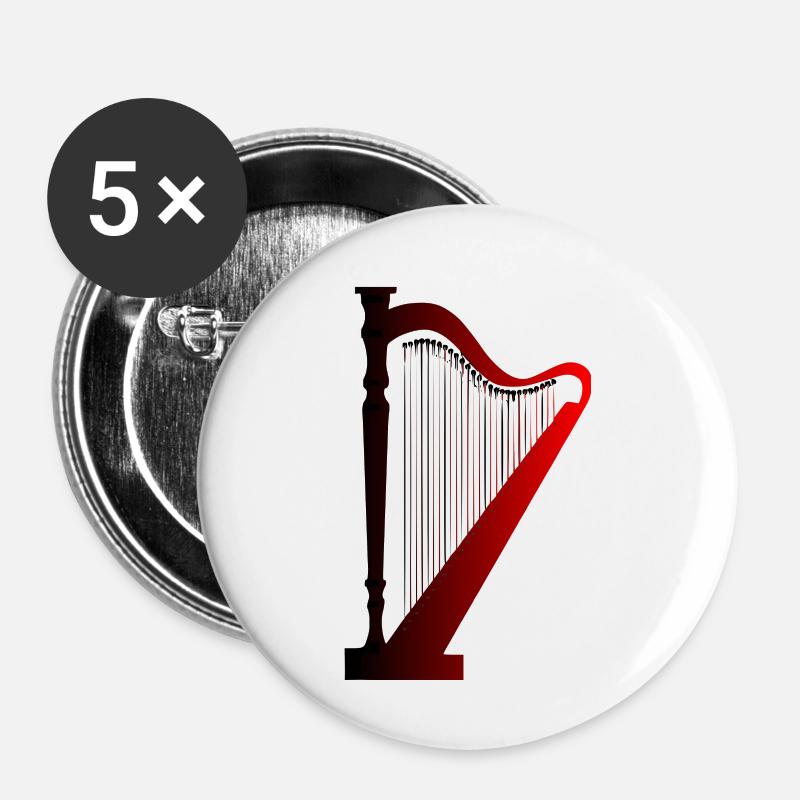 Harp - Buttons large 2.2''/56 mm (5-pack) - white