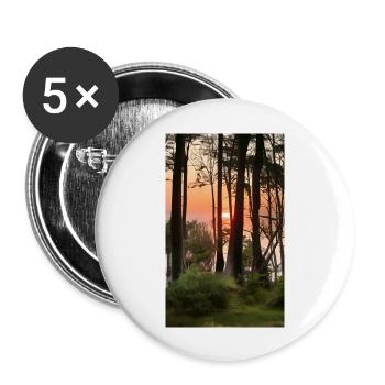 Comic Drawing sunset Gespensterwald Nienhagen - Buttons large 2.2''/56 mm (5-pack) - white - Front