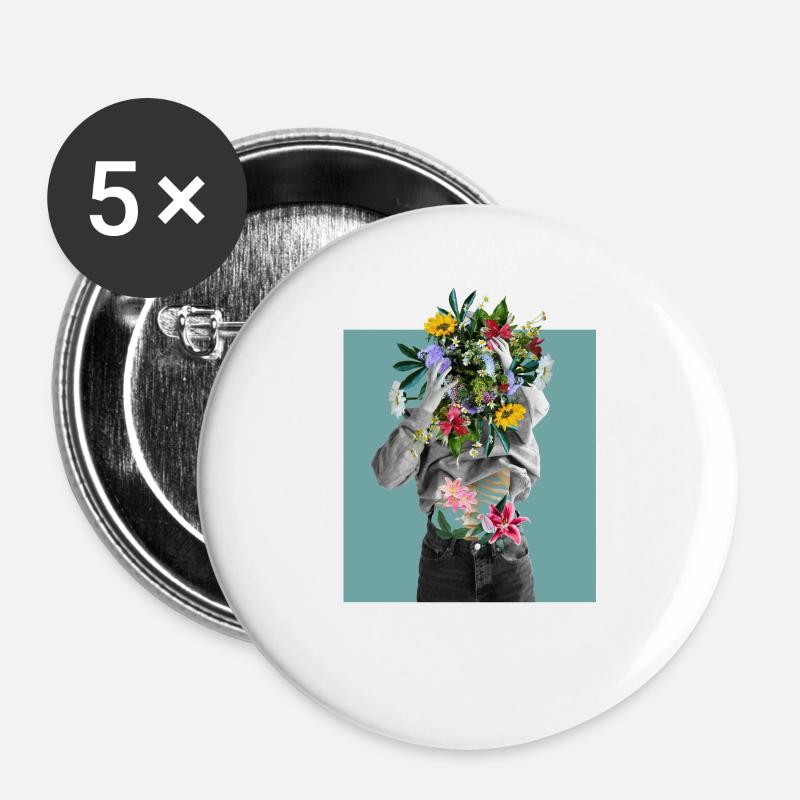pro choice - women rights - Buttons large 2.2''/56 mm (5-pack) - white