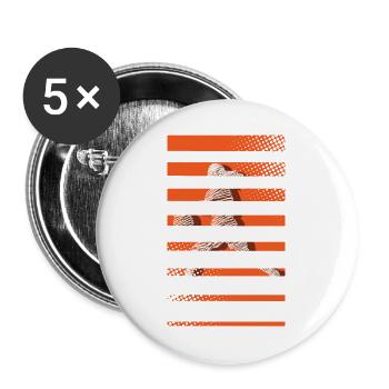 Basketball Women's Basketball Women's Basketball - Buttons large 2.2''/56 mm (5-pack) - white - Front