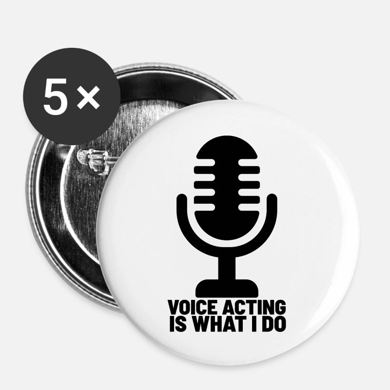 VOA 30 - Buttons large 2.2''/56 mm (5-pack) - white