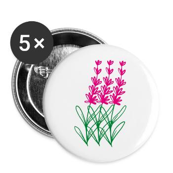 Flower Flower Plant - Buttons large 2.2''/56 mm (5-pack) - white - Front