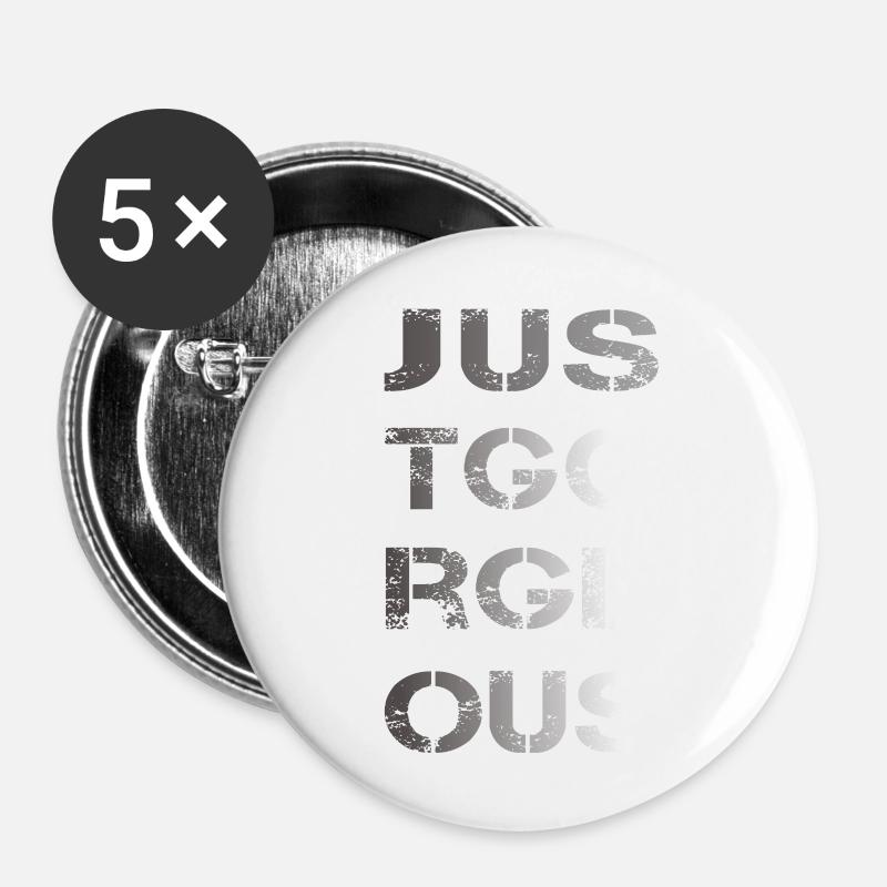 just gorgeous - Buttons groß 56 mm (5er Pack) - Weiß