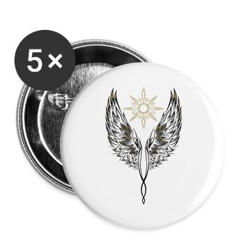 Angel Wings Angel Wings Archangel - Buttons large 2.2''/56 mm (5-pack) - white - Front