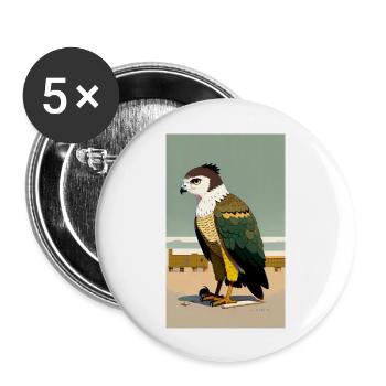 Eagle | Birds | Freedom | Animals - Buttons large 2.2''/56 mm (5-pack) - white - Front