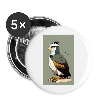 Eagle | Birds | Freedom | Animals - Buttons large 2.2''/56 mm (5-pack) - white - Front