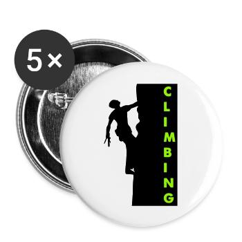climbing - Buttons groß 56 mm (5er Pack) - Weiß - Vorne