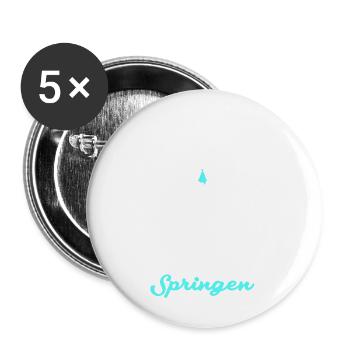 Turmspringenspringen figur - Buttons groß 56 mm (5er Pack) - Weiß - Vorne