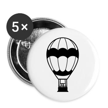 Balloon - Buttons large 2.2''/56 mm (5-pack) - white - Front