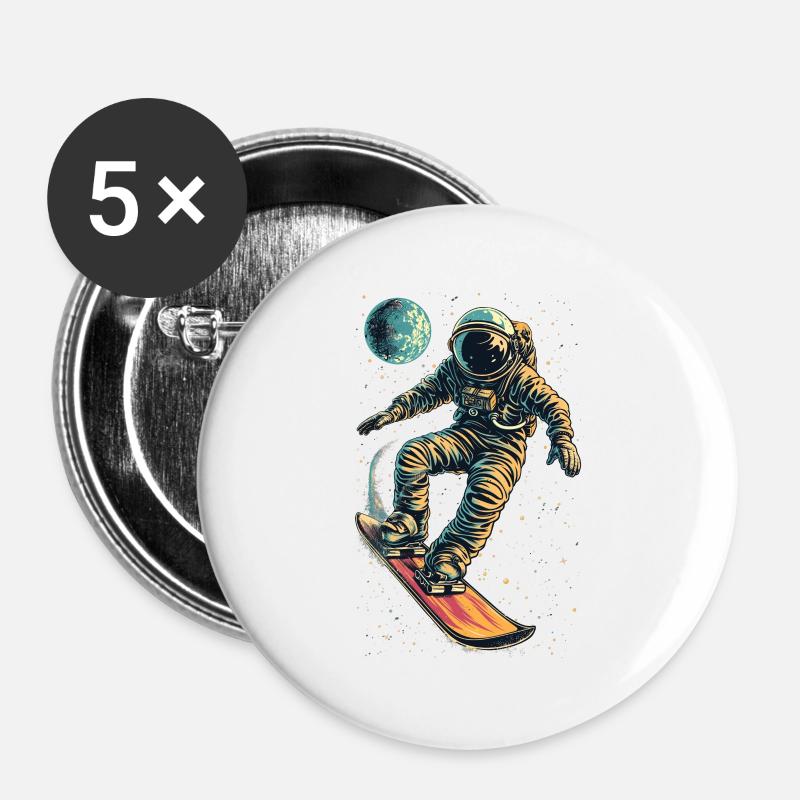 Zero Gravity snowboarding - Buttons large 2.2''/56 mm (5-pack) - white