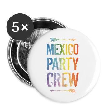 Dire que l’équipe du parti mexicain - Lot de 5 grands badges (56 mm) - blanc - Devant