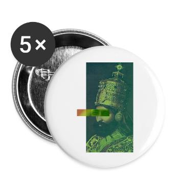 marleydropselassie - Buttons groß 56 mm (5er Pack) - Weiß - Vorne