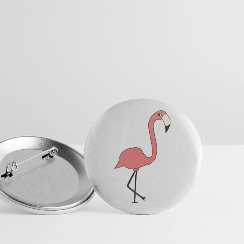 flamingo Buttons groß 56 mm (5er Pack)