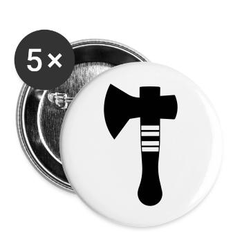 axe - Buttons large 2.2''/56 mm (5-pack) - white - Front