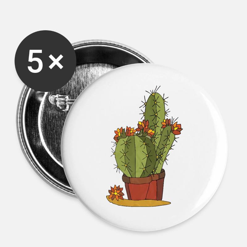 Flowers - Buttons large 2.2''/56 mm (5-pack) - white