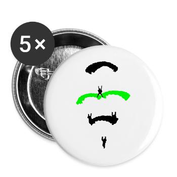 Parachute Diamond - Buttons large 2.2''/56 mm (5-pack) - white - Front