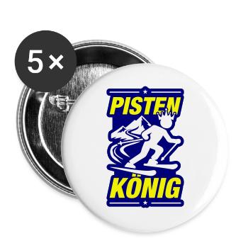 Slopes König Ski - Buttons large 2.2''/56 mm (5-pack) - white - Front