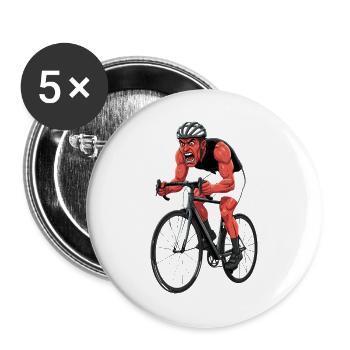 Bicycle Road Bike Cyclist Bike Sport Mountain Bike - Buttons large 2.2''/56 mm (5-pack) - white - Front