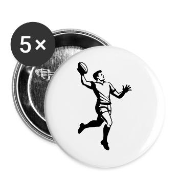 Rugby - Buttons large 2.2''/56 mm (5-pack) - white - Front