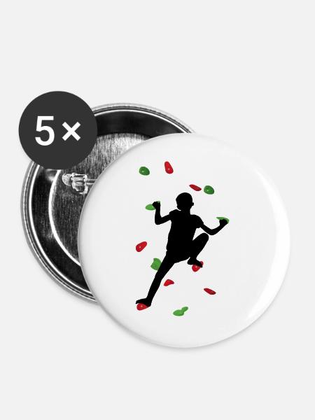 Kinderkletterwand – Kinderkletterer - Buttons groß 56 mm (5er Pack) - Weiß